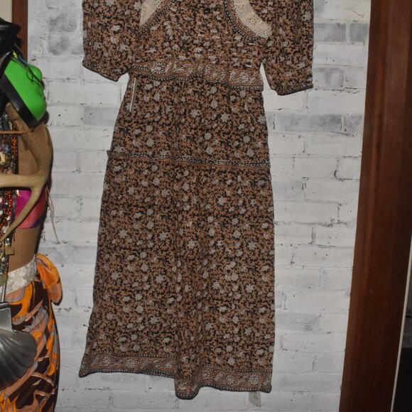 NWT SEA Irina Dress Beautiful Lace Pleating Size Small $425! - Picture 8 of 13